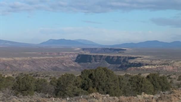 Cañón del Río Grande en Nuevo México — Vídeos de Stock