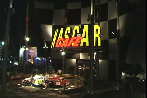 Nascar Cafe in Orlando — Stock Video