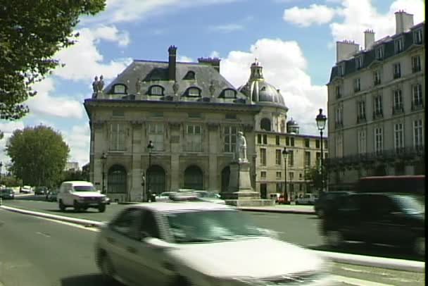 Bybilde fra Paris – stockvideo