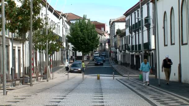 Porta Delgada city in Portugal — Stock video
