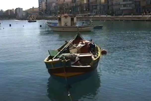 St. Julian 's Bay na Malcie — Wideo stockowe