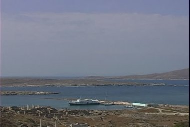 Delos Adası sahil Yunanistan