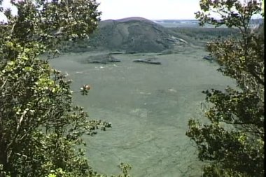 Kilauea Caldera yatay Hawaii