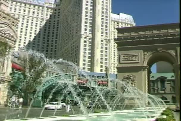 Отель в Лас Вегас — стоковое видео