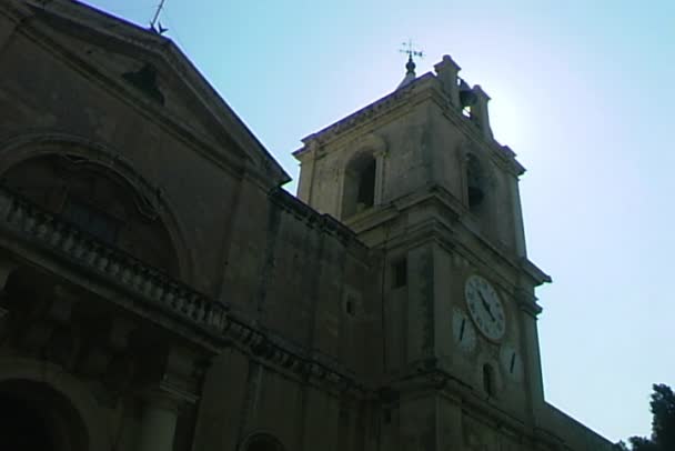 St johns cathedral auf malta — Stockvideo