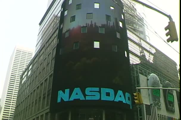 NASDAQ Iniciar sesión Nueva York — Vídeos de Stock