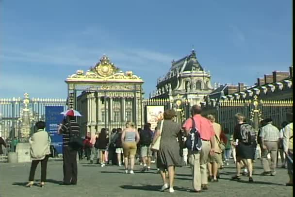 Palácio de Versalhes em Paris — Vídeo de Stock