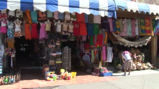 Mercado de palha mexicano — Vídeo de Stock