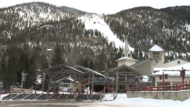 Estación de esquí de Taos — Vídeo de stock