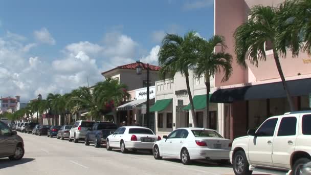 Worth Avenue di Palm Beach — Stok Video