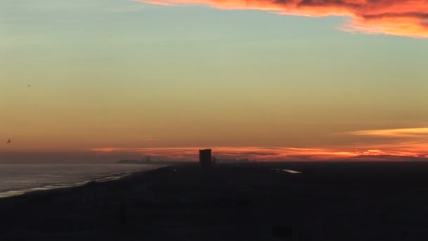 Sunset in Puerto Penasco city — Stock video