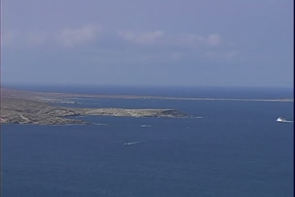 Delos ilha costa na Grécia — Vídeo de Stock