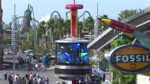 Parque temático Universal CityWalk — Vídeo de Stock