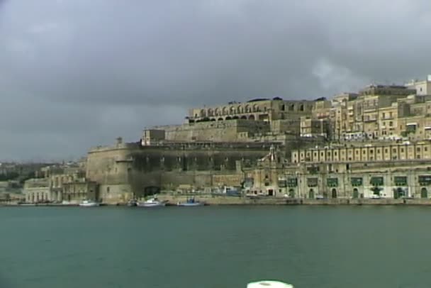 Barriera Wharf op Malta — Stockvideo