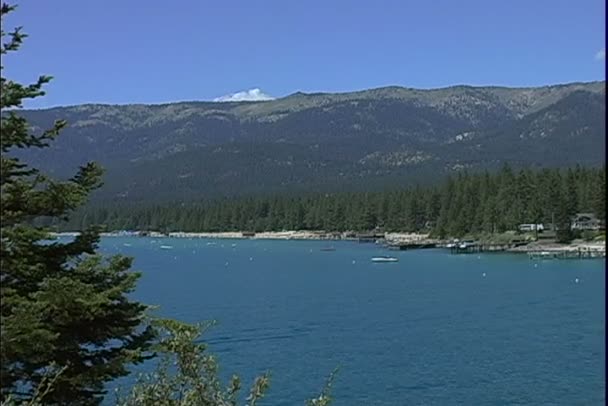 Crystal Bay on Lake Tahoe — стоковое видео