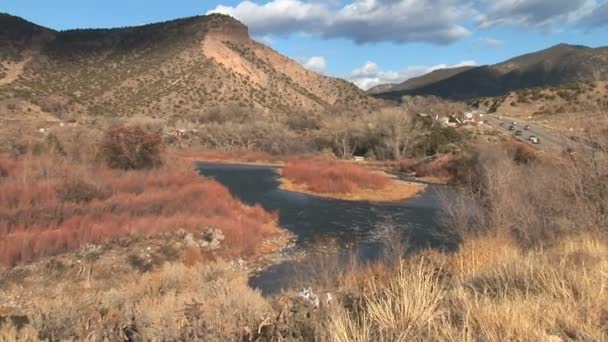 Rio Grande no deserto — Vídeo de Stock