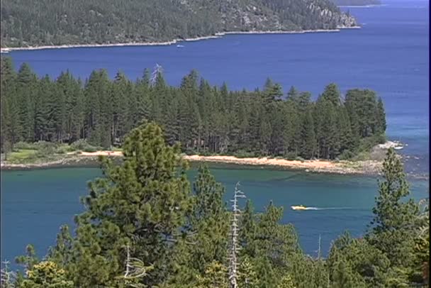Emerald Bay on Lake Tahoe — Stock Video