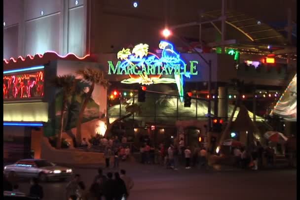 Margaritaville Restaurant in Las Vegas — Stockvideo