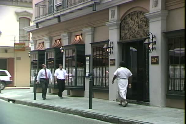 Mijnheer B's Bistro in New Orleans — Stockvideo