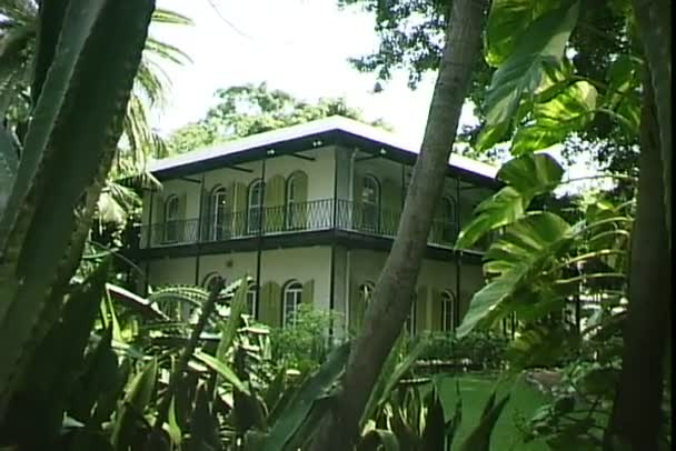 Hemingway haus in florida — Stockvideo