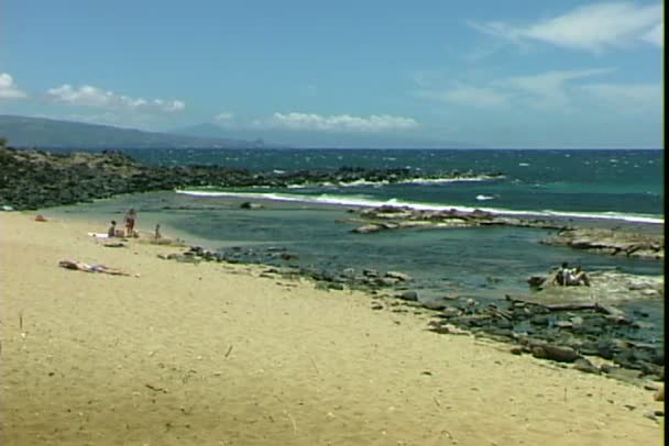 Hookipa Beach op Hawaii — Stockvideo