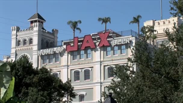 建筑在新奥尔良的杰克逊酿造公司 — 图库视频影像
