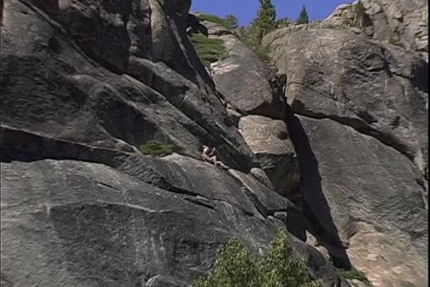 Скеля Climber подання — стокове відео