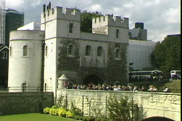 Tower of London in Verenigd Koninkrijk — Stockvideo