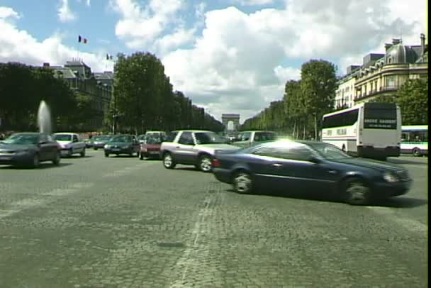 Pemandangan kota Paris — Stok Video