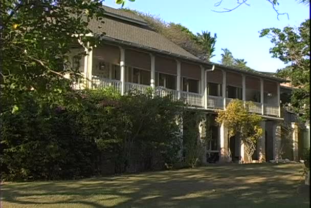 Cotton House on Mustique island — Stock Video