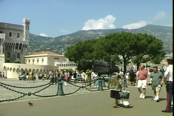 Obszar z pałacu w Monako — Wideo stockowe