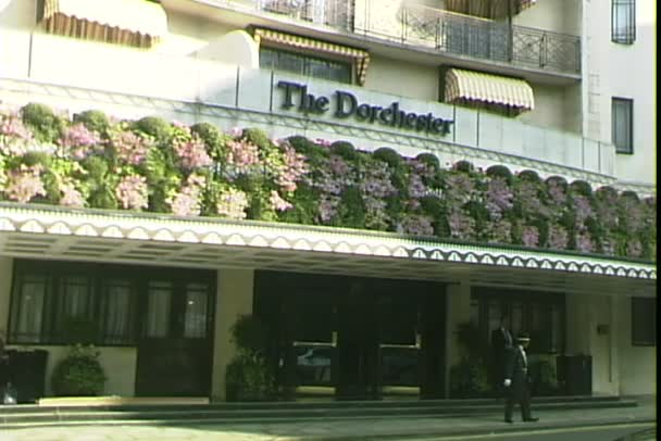 El hotel Dorchester en Londres — Vídeo de stock