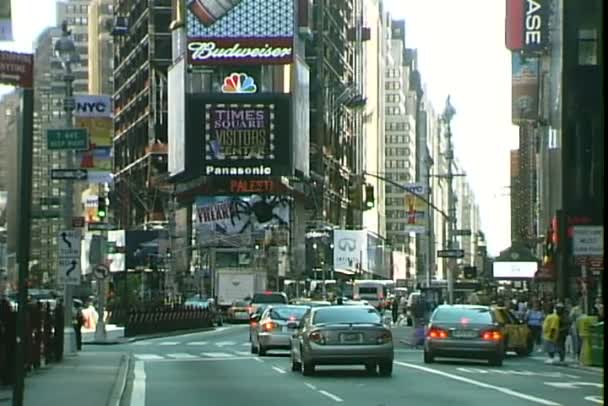 Time square i new york city — Stockvideo