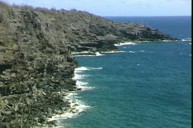 Batı Maui Hawaii rock kıyısında