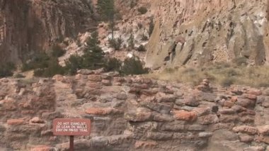 New Mexico'daki Anasazi Köyü Harabeleri