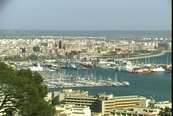 Palma de Maiorca cidade em Espanha — Vídeo de Stock