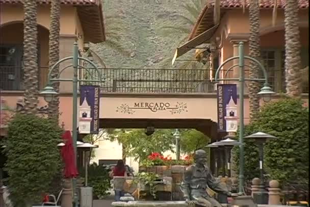 Mercado Plaza i Palm Springs — Stockvideo