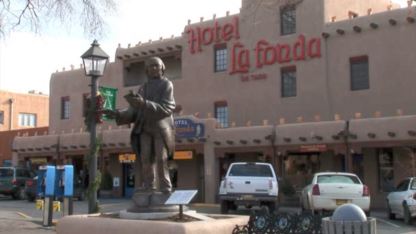 Hotel La Fonda nel Nuovo Messico — Video Stock