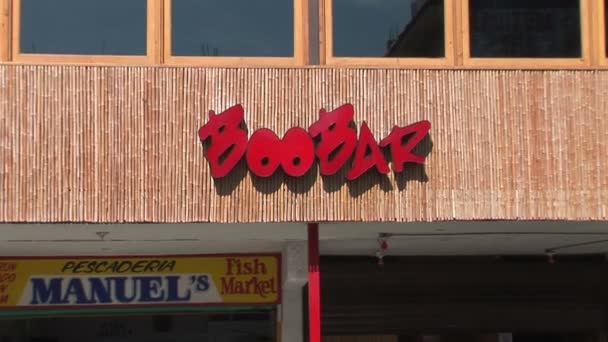 Boo Bar in Mexico — Stock video