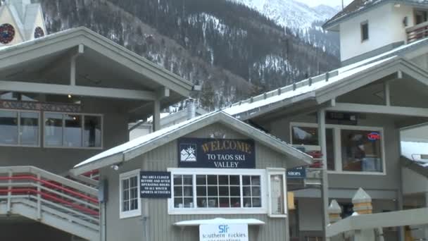 Estación de esquí de Taos — Vídeo de stock