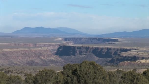 Каньон Рио-Гранде в Нью-Мексико — стоковое видео