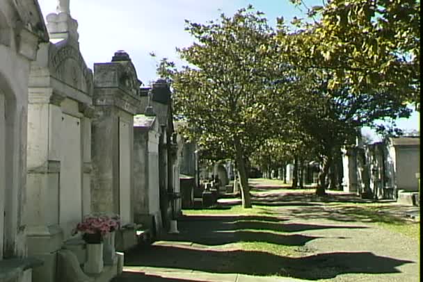 Hřbitova Lafayette v new orleans — Stock video
