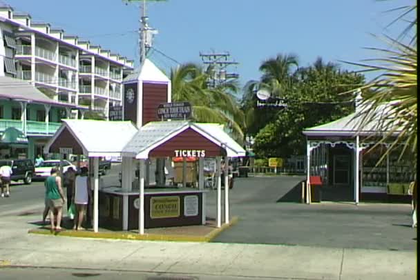 Rua Duval em Key West — Vídeo de Stock