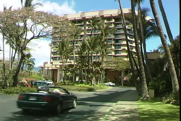 Ośrodek wypoczynkowy na Hawajach — Wideo stockowe