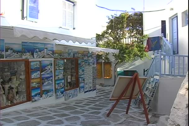 Art Alley in Grecia — Video Stock