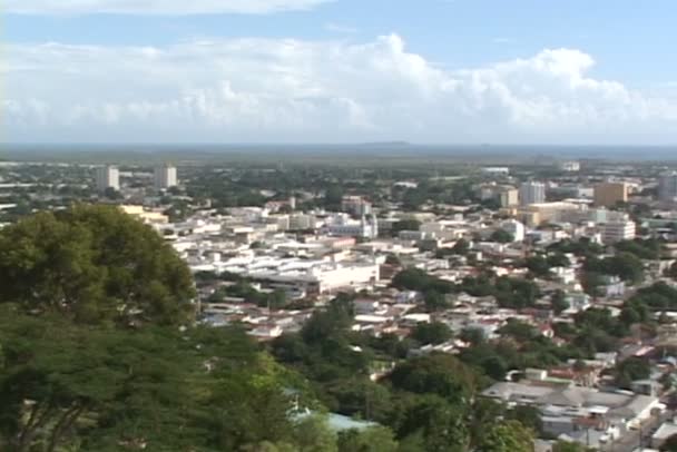 Ciudad de Ponce en Puerto Rico — Vídeo de stock
