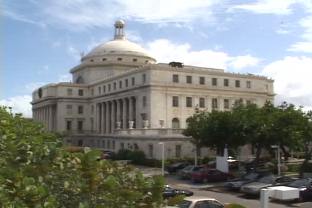 Capitólio de Porto Rico em San Juan — Vídeo de Stock