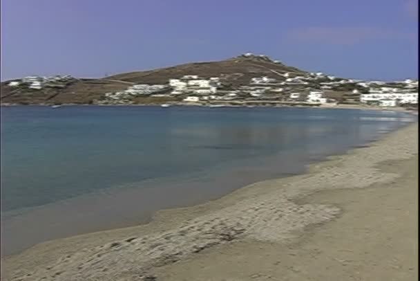 Côte de plage de sable fin Séquence Vidéo Libre De Droits