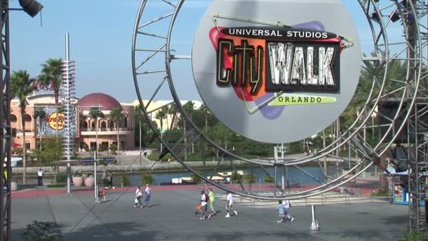 Parque temático Universal CityWalk — Vídeos de Stock