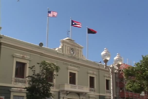 Acaldia in Ponce stad in Puerto Rico — Stockvideo